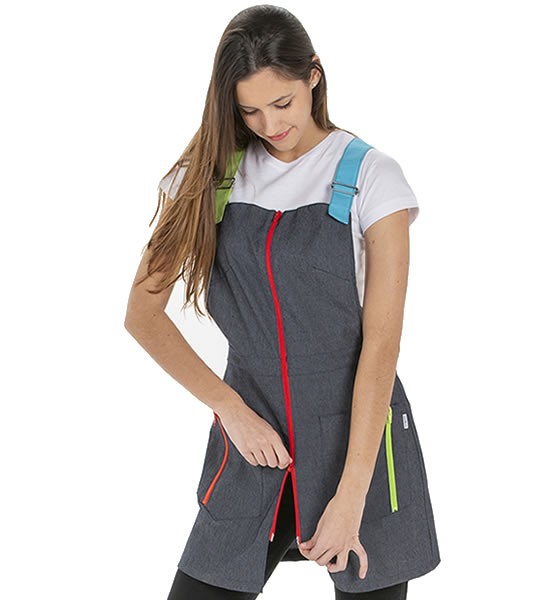 VESTITO DENIM CERNIERA