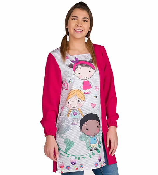 BATA DE MAESTRA MULTI ÉTNICA