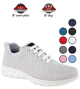 ZAPATILLA SIN COSTURAS CON CORDONES BLANCA