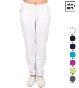 PANTALONI DONNA MICROFIBRA GOMMA MEZA VITA