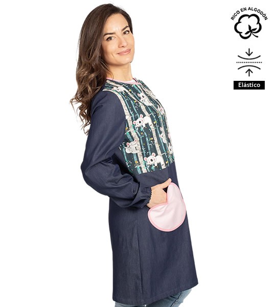 CAMICE MAESTRA DENIM KOALA