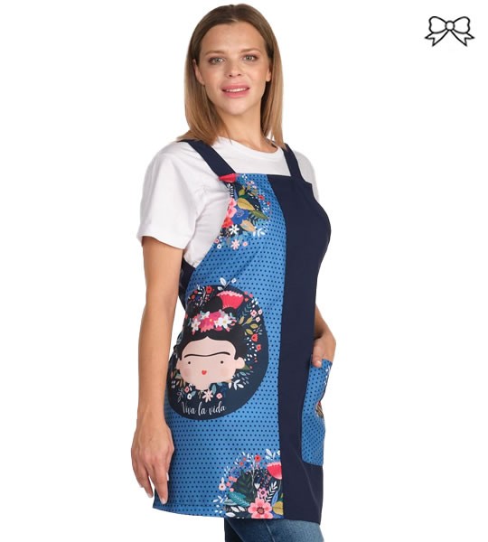 GREMBIULE MAESTRA VIVI LA VITA BLU