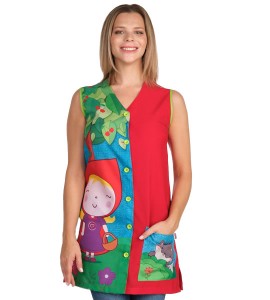 BATA SIN MANGAS CAPERUCITA ROJA