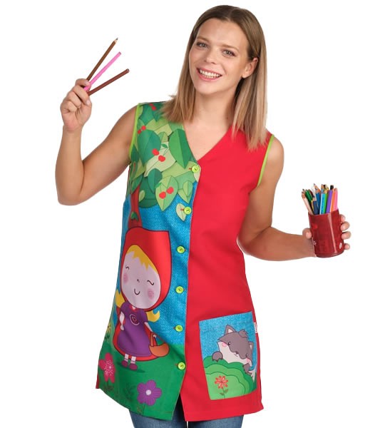 BATA SIN MANGAS CAPERUCITA ROJA