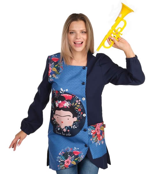 CAMICE MAESTRA VIVI LA VITA BLU