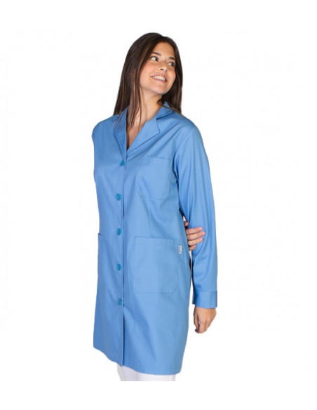 BATA LARGA CON BOTONES