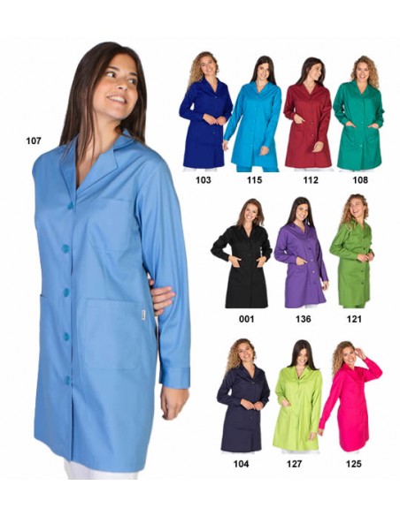 CAMICE LUNGA CON BOTTONI. GAmpia varietà di colori