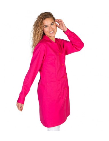 BATA LARGA CON BOTONES