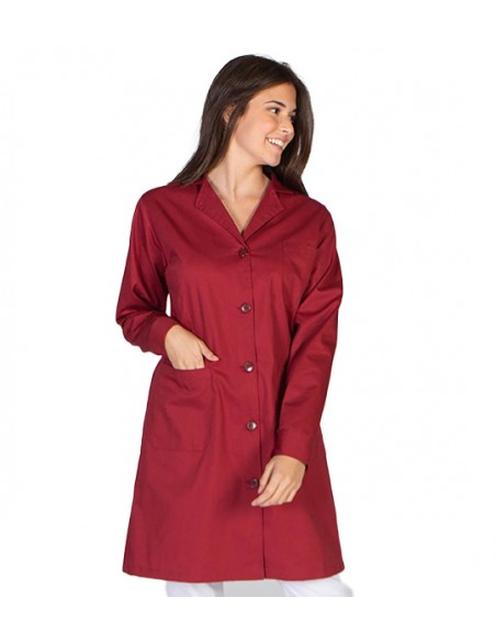 BATA LARGA CON BOTONES