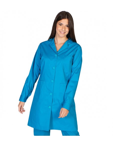 BATA LARGA CON BOTONES