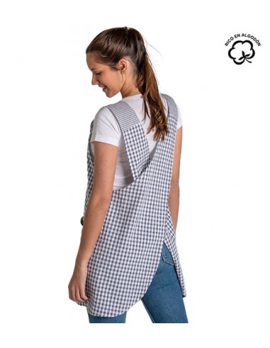 ESTOLA A CUADROS ESPALDA CRUZADA