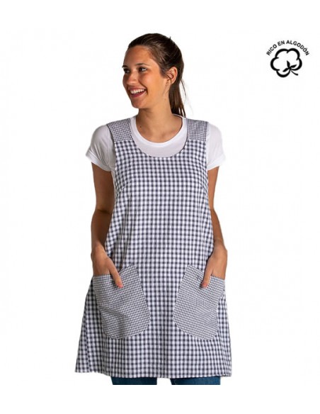 GREMBIULE A QUADRI INCROCIARE INDIETRO