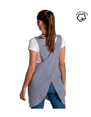 ESTOLA ESPALDA CRUZADA A CUADROS. Estolas, pichis y batas de maestra