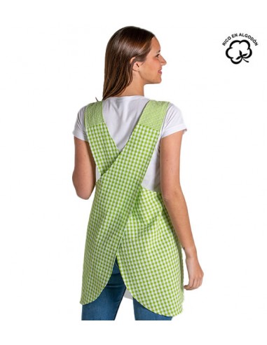 GREMBIULE A QUADRI INCROCIARE INDIETRO