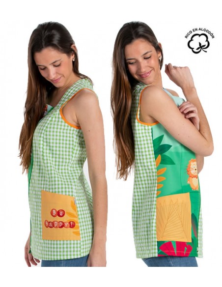 BATA CORTA SIN MANGAS BE HAPPY