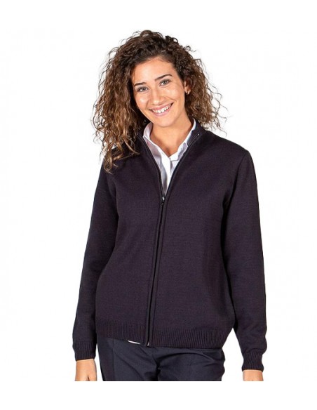 REBECA MUJER PUNTO GRUESO CON CREMALLERA