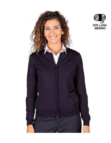 CARDIGAN DA DONNA IN MAGLIA FINE CERNIERA