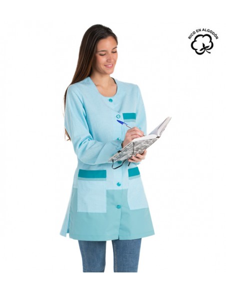 CAMICE MAESTRA TURCHESE