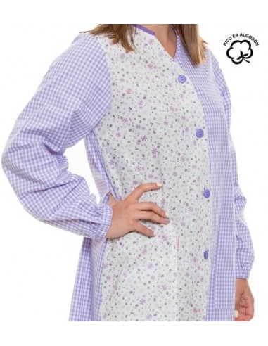 CAMICE MAESTRA FIORE LILLA
