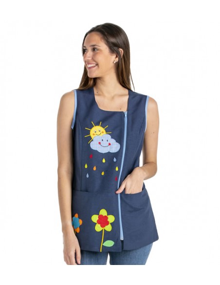 BATA SIN MANGAS SOL Y NUBE