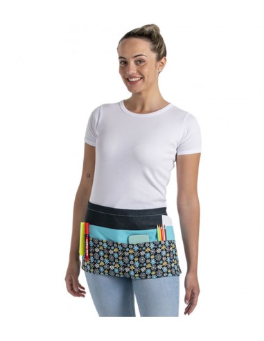 DELANTAL MAESTRA FLORES