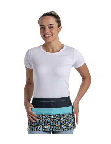 DELANTAL MAESTRA FLORES