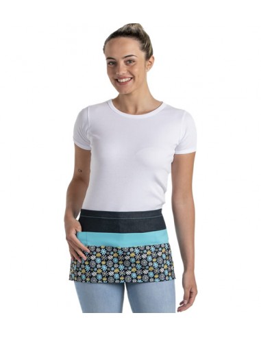 DELANTAL MAESTRA FLORES