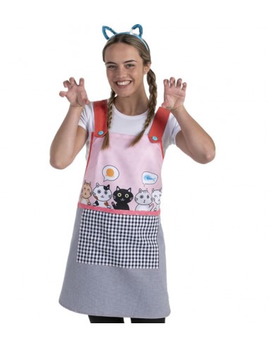 ESTOLA MAESTRA GATITOS. Estolas, pichis y batas de maestra