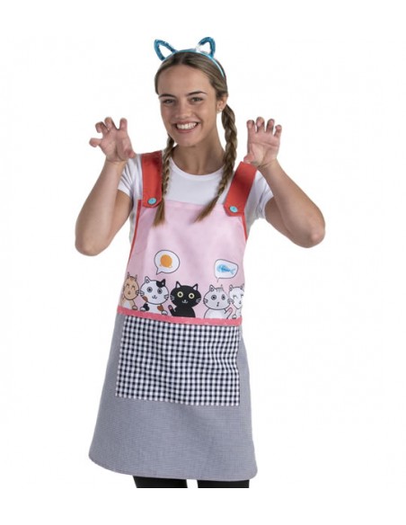 ESTOLA MAESTRA GATITOS. Estolas, pichis y batas de maestra