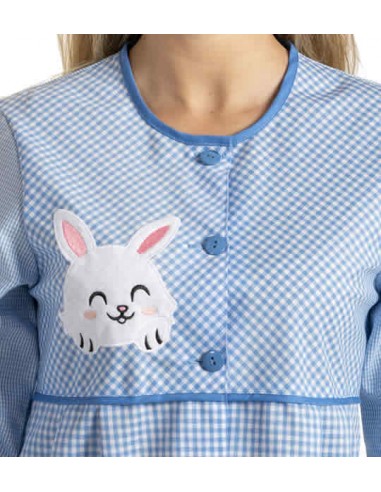 BATA MAESTRA CONEJO. Tejido rico en algodón de gran suavidad