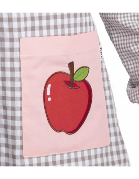 BATA MAESTRA ELEFANTE BORDADO. Apliques y detalles Bordados