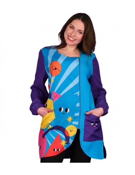 BATA MAESTRA GEOMÉTRICOS LILA