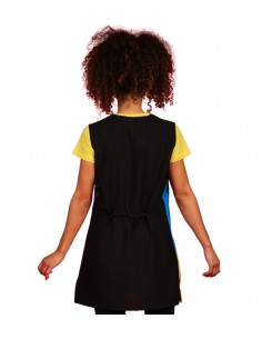 CAMICE MAESTRA SENZA MANICHE CAMALEONTE NERA 2