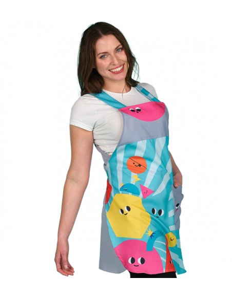 ESTOLA MAESTRA GEOMÉTRICOS GRIS