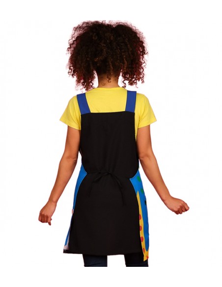 GREMBIULE MAESTRA CAMALEONTE NERO. Grembiuli da insegnante