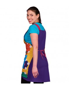 GREMBIULE MAESTRA CAMALEONTE LILLA 2