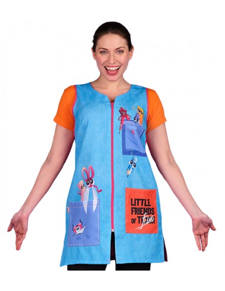 CAMICE MAESTRA SENZA MANICHE MATERIALE SCOLASTICO