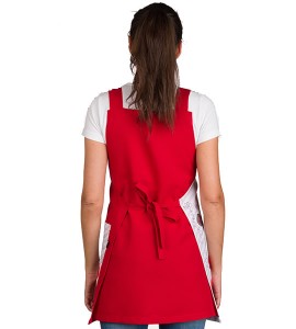 GREMBIULE INSEGNANTE - BAMBINA PAPAVERO VINILO. REGALO MAESTRA