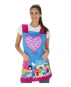 GREMBIULE MAESTRA AMICIZIA VINILO. REGALO MAESTRA