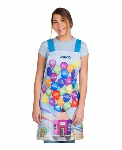 GREMBIULE DI MAESTRA GLOBI VINILE. REGALO MAESTRA