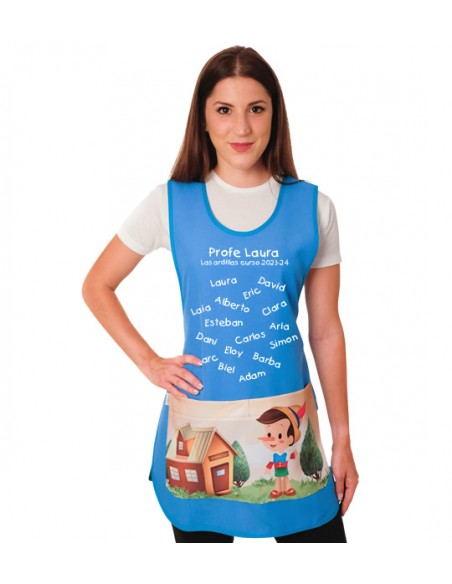 ESTOLA NIÑO DE MADERA VINILO. REGALO MAESTRA