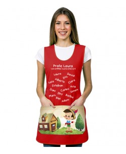 GREMBIULE BAMBINO DI LEGNO VINILE. REGALO INSEGNANTE. Grembiule, vestito e camice da insegnante 2