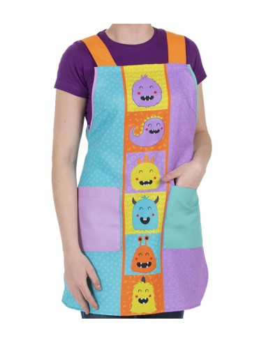 GREMBIULE INSEGNATE DEI MOSTRI. Camice, vestito e grembiulI insegnante