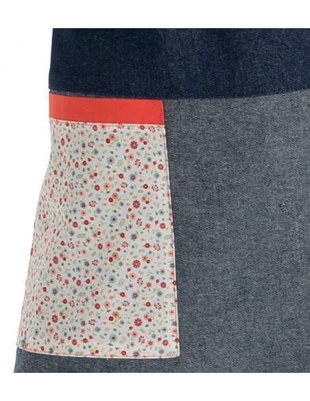 GREMBIULE TEXANO FIORI. Grembiule, scamiciato e camici per insegnanti