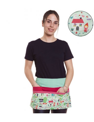 DELANTAL MAESTRA CAPERUCITA ROJA