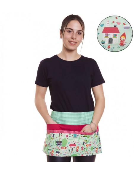 DELANTAL MAESTRA CAPERUCITA ROJA