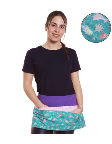 DELANTAL MAESTRA SIRENAS. Estolas, batas y pichis para maestras