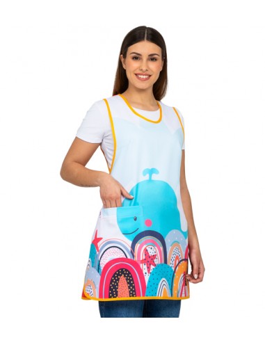 ESTOLA MAESTRA BALLENA. Batas, estolas y pichis para maestra