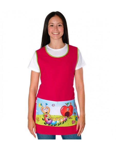 ESTOLA MAESTRA GUSANO FUCSIA. Estolas, Pichis y batas de maestra