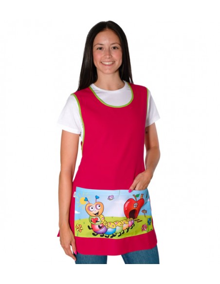 ESTOLA MAESTRA GUSANO FUCSIA. Estolas, Pichis y batas de maestra